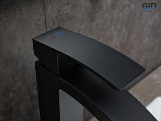 Смеситель высокий для раковины Gid Victoria L120-BM-D L120BMD черный матовый